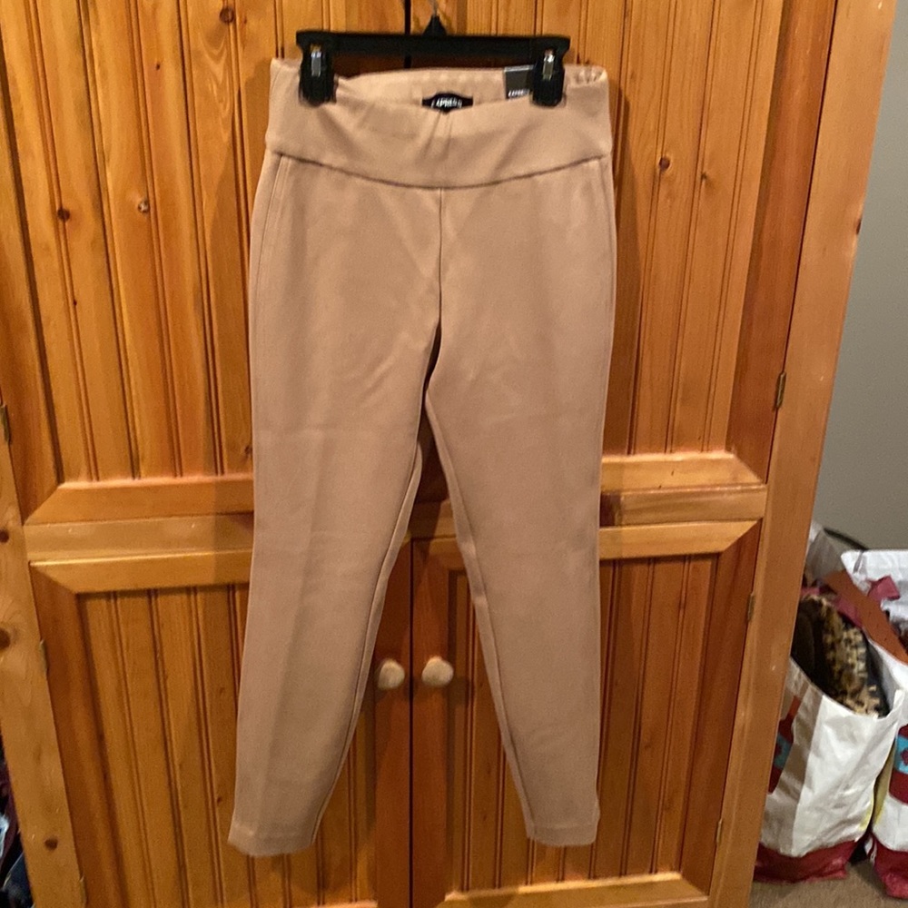 Express Columnist tan ankle pants